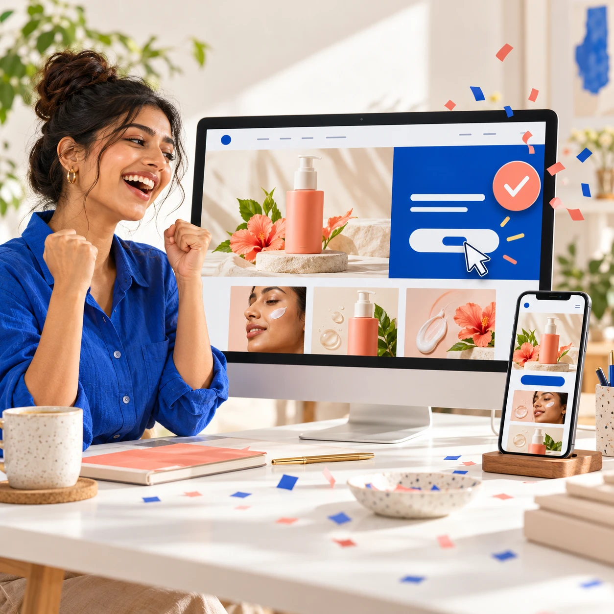 A finished website ready to launch